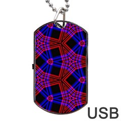 Pattern Abstract Wallpaper Art Dog Tag Usb Flash (one Side)