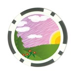 Pine Trees Trees Sunrise Sunset Poker Chip Card Guard (10 pack) Front