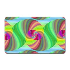 Seamless Pattern Twirl Spiral Magnet (rectangular) by Sapixe