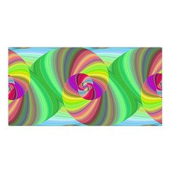 Seamless Pattern Twirl Spiral Satin Shawl