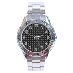 Kaleidoscope Seamless Pattern Stainless Steel Analogue Watch