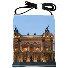 Municipal Theatre Of Sao Paulo Brazil Shoulder Sling Bags