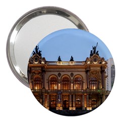 Municipal Theatre Of Sao Paulo Brazil 3  Handbag Mirrors by Sapixe