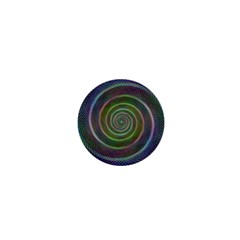 Spiral Fractal Digital Modern 1  Mini Buttons