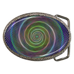 Spiral Fractal Digital Modern Belt Buckles