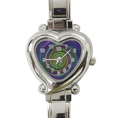 Spiral Fractal Digital Modern Heart Italian Charm Watch