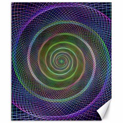 Spiral Fractal Digital Modern Canvas 20  x 24  