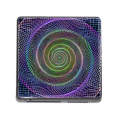 Spiral Fractal Digital Modern Memory Card Reader (Square)