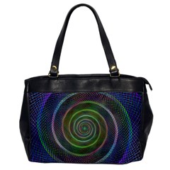 Spiral Fractal Digital Modern Office Handbags