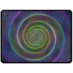 Spiral Fractal Digital Modern Fleece Blanket (Large) 