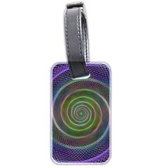 Spiral Fractal Digital Modern Luggage Tags (Two Sides)