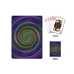 Spiral Fractal Digital Modern Playing Cards (Mini) 