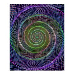 Spiral Fractal Digital Modern Shower Curtain 60  x 72  (Medium) 