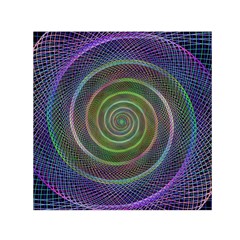 Spiral Fractal Digital Modern Small Satin Scarf (Square)