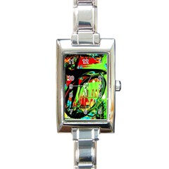 Quiet Place Rectangle Italian Charm Watch by bestdesignintheworld