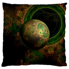 Tiktok s Four-dimensional Steampunk Time Contraption Large Cushion Case (one Side) by jayaprime