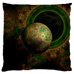 Tiktok s Four-dimensional Steampunk Time Contraption Large Flano Cushion Case (two Sides) by jayaprime