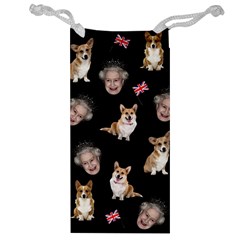 Queen Elizabeth s Corgis Pattern Jewelry Bags by Valentinaart