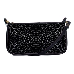 Cracked Dark Texture Pattern Shoulder Clutch Bags by dflcprints