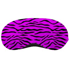 Hot Neon Pink And Black Tiger Stripes Sleeping Masks by PodArtist