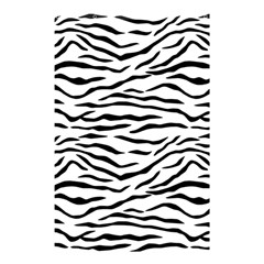 Black And White Tiger Stripes Shower Curtain 48  X 72  (small)  by PodArtist