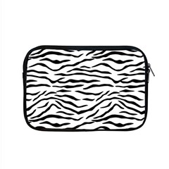 Black And White Tiger Stripes Apple Macbook Pro 15  Zipper Case by PodArtist