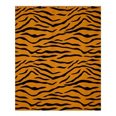 Orange And Black Tiger Stripes Shower Curtain 60  X 72  (medium) 