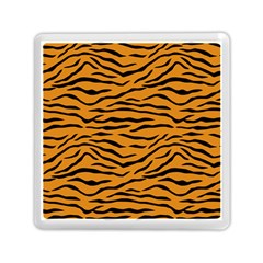 Orange And Black Tiger Stripes Memory Card Reader (square)  by PodArtist