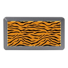 Orange And Black Tiger Stripes Memory Card Reader (mini) by PodArtist