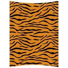 Orange And Black Tiger Stripes Back Support Cushion by PodArtist