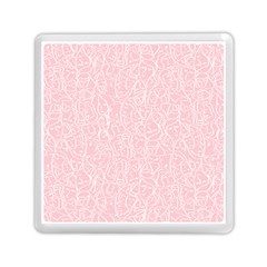 Elios Shirt Faces In White Outlines On Pale Pink Cmbyn Memory Card Reader (square)  by PodArtist