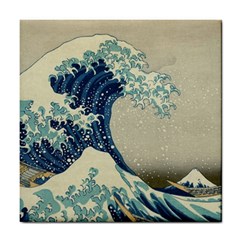 The Classic Japanese Great Wave Off Kanagawa By Hokusai Tile Coasters by PodArtist