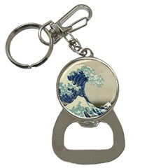 The Classic Japanese Great Wave Off Kanagawa By Hokusai Bottle Opener Key Chains by PodArtist