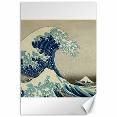 The Classic Japanese Great Wave Off Kanagawa By Hokusai Canvas 24  X 36  by PodArtist