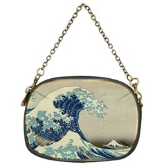 The Classic Japanese Great Wave Off Kanagawa By Hokusai Chain Purses (one Side)  by PodArtist