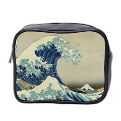 The Classic Japanese Great Wave Off Kanagawa By Hokusai Mini Toiletries Bag 2-side by PodArtist