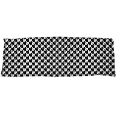 Black And White Checkerboard Weimaraner Body Pillow Case Dakimakura (two Sides) by PodArtist