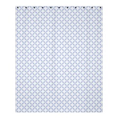 Alice Blue Quatrefoil In An English Country Garden Shower Curtain 60  X 72  (medium)  by PodArtist