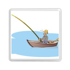 Fishing Fish Fisherman Boat Mare Memory Card Reader (square)  by Sapixe