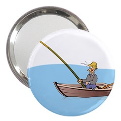 Fishing Fish Fisherman Boat Mare 3  Handbag Mirrors by Sapixe