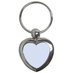 Alice Blue Quatrefoil In An English Country Garden Key Chains (heart) 