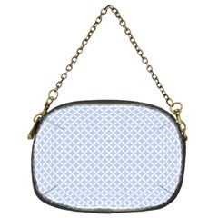 Alice Blue Quatrefoil In An English Country Garden Chain Purses (two Sides)  by PodArtist