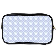 Alice Blue Quatrefoil In An English Country Garden Toiletries Bags