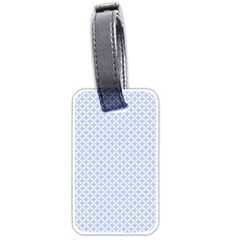 Alice Blue Quatrefoil In An English Country Garden Luggage Tags (two Sides) by PodArtist