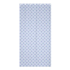 Alice Blue Quatrefoil In An English Country Garden Shower Curtain 36  X 72  (stall)  by PodArtist