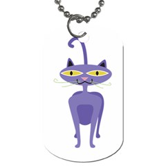 Cat Clipart Animal Cartoon Pet Dog Tag (one Side) by Sapixe