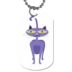 Cat Clipart Animal Cartoon Pet Dog Tag (two Sides)
