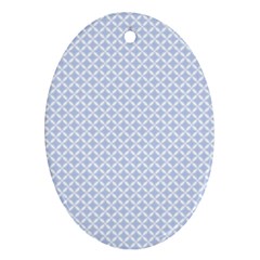 Alice Blue Hearts In An English Country Garden Ornament (oval)