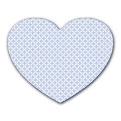 Alice Blue Hearts In An English Country Garden Heart Mousepads by PodArtist