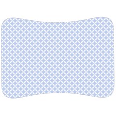 Alice Blue Hearts In An English Country Garden Velour Seat Head Rest Cushion